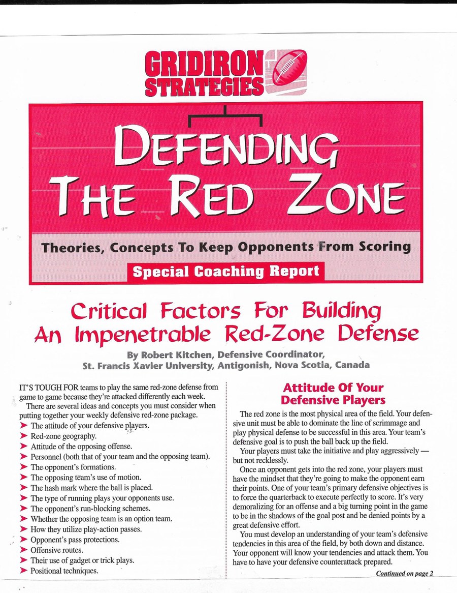 Defending The Red Zone (7 pages, PDF)