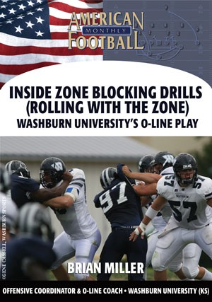 Inside Zone Blocking Drills (Rolling with the Zone) - Washburn University's O-Line Play