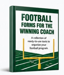 Football Forms for the Winning Coach — 304-page printable book